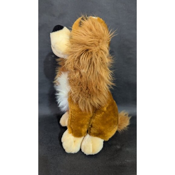 Goffa  Cocker Spaniel Dog plush stuffed animal toy  9" brown black - Picture 6 of 8
